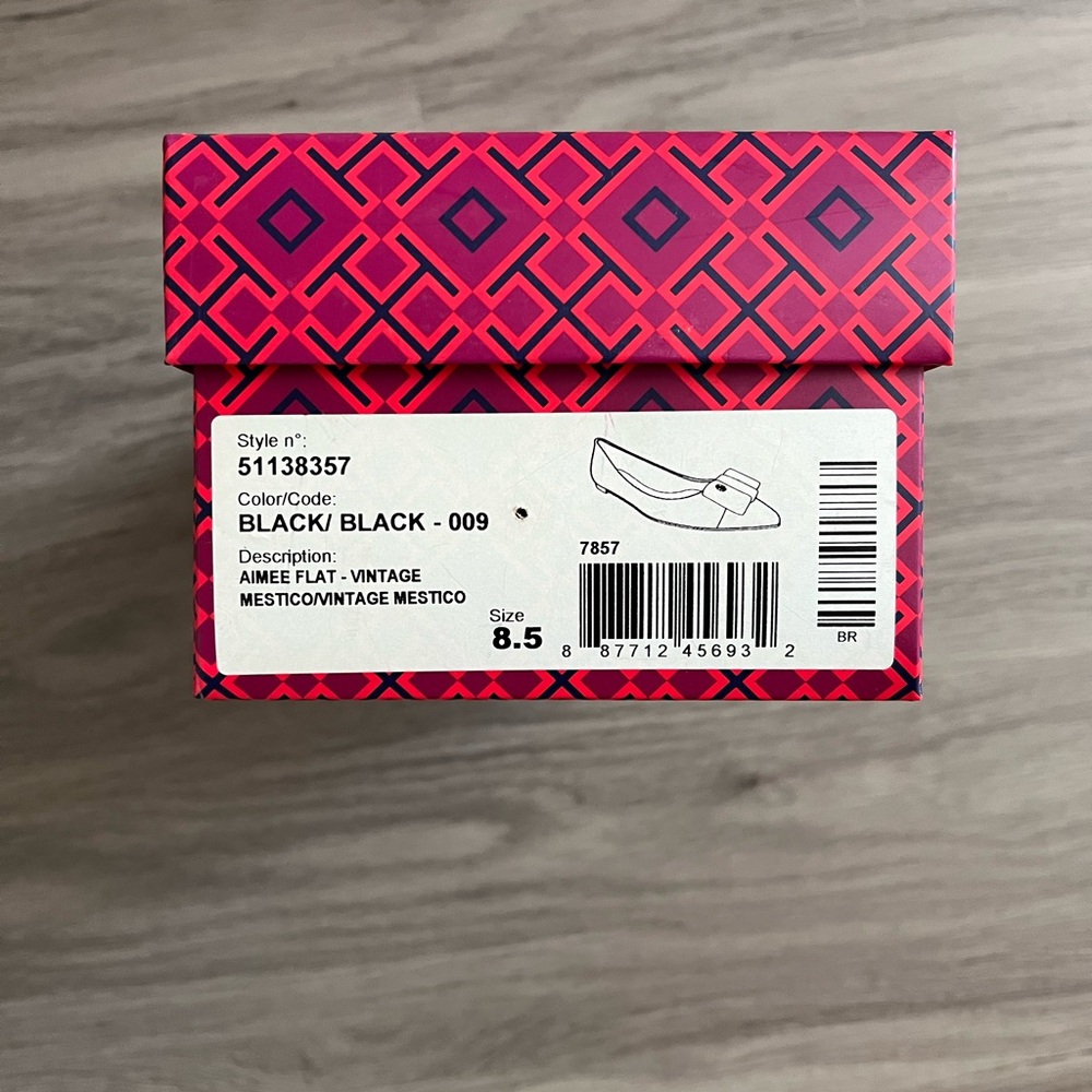 Vintage Tory Burch Black Aimee Flats